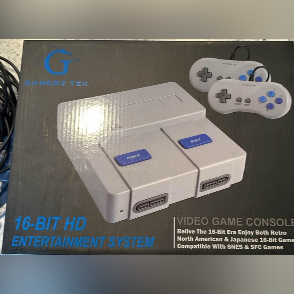 Nintendo, game console and super Mario game